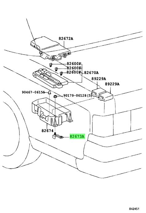 Toyota Tundra Bracket. Junction. Block. BLUE. Mount. Relay